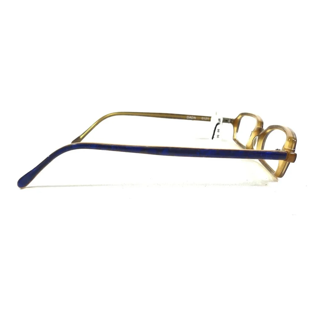 Anne et Valentin Eyeglasses Frames DADA 0121 Shiny Blue Marble Gold 48-18-140